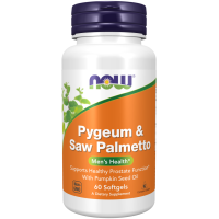 NOW Pygeum & Saw Palmetto Softgels 60s