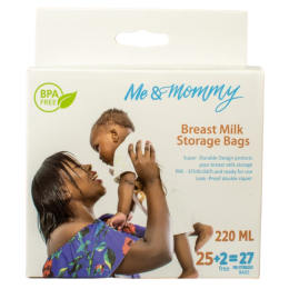 Me and Mommy Breastmilk Storage Bags 25Bags +2 Bags FREE