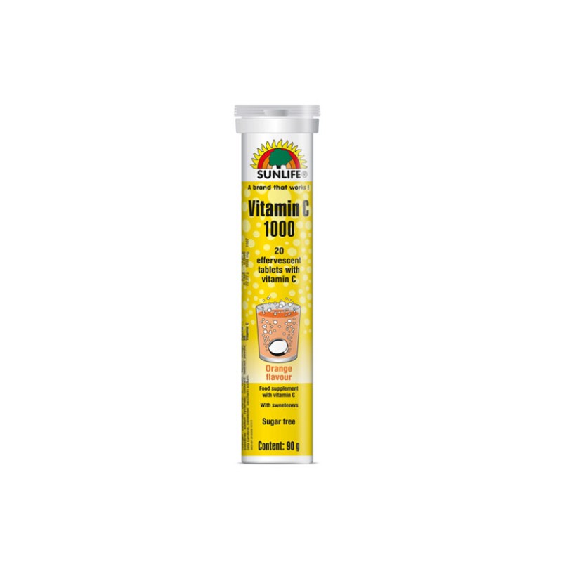 Sunlife Vitamin C 1000mg Effervescent Tablets 20s