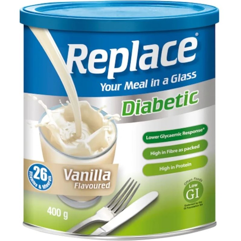 Replace Diabetic Vanilla Shake 400g 