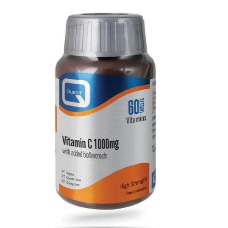 QUEST VITAMIN C 1000MG WITH BIOFLAVANOIDS 90'S