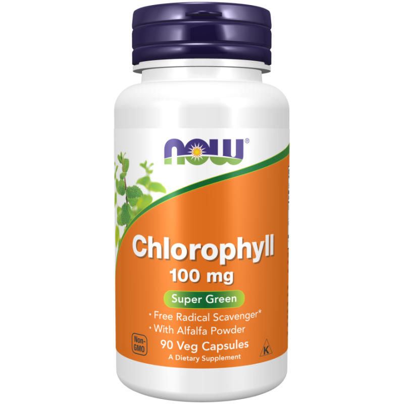 NOW Chlorophyll 100mg Caps 90 Capsules NOW Chlorophyll 100mg Caps 90 Capsules