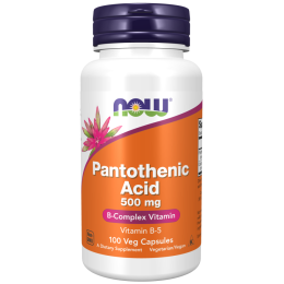 NOW Pantothenic Acid Vitamin B5 500mg 100s