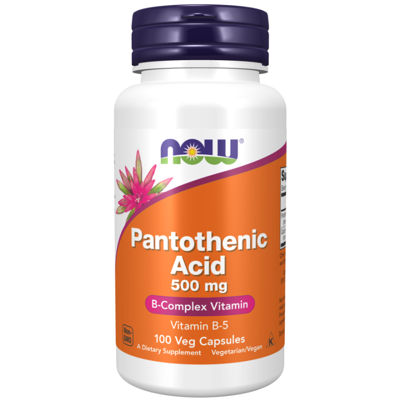 NOW Pantothenic Acid Vitamin B5 500mg 100s NOW Pantothenic Acid Vitamin B5 500mg 100s