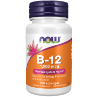 NOW Vitamin B12 1000mcg Chewable Lozenges 100s