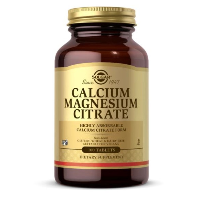 Solgar Calcium Magnesium Citrate Tabs 100s
