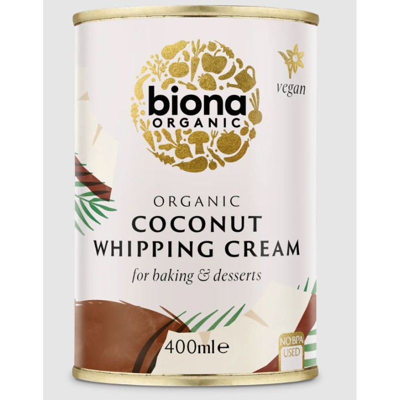BIONA ORGANIC COCONUT WHIPPING CREAM 400ML