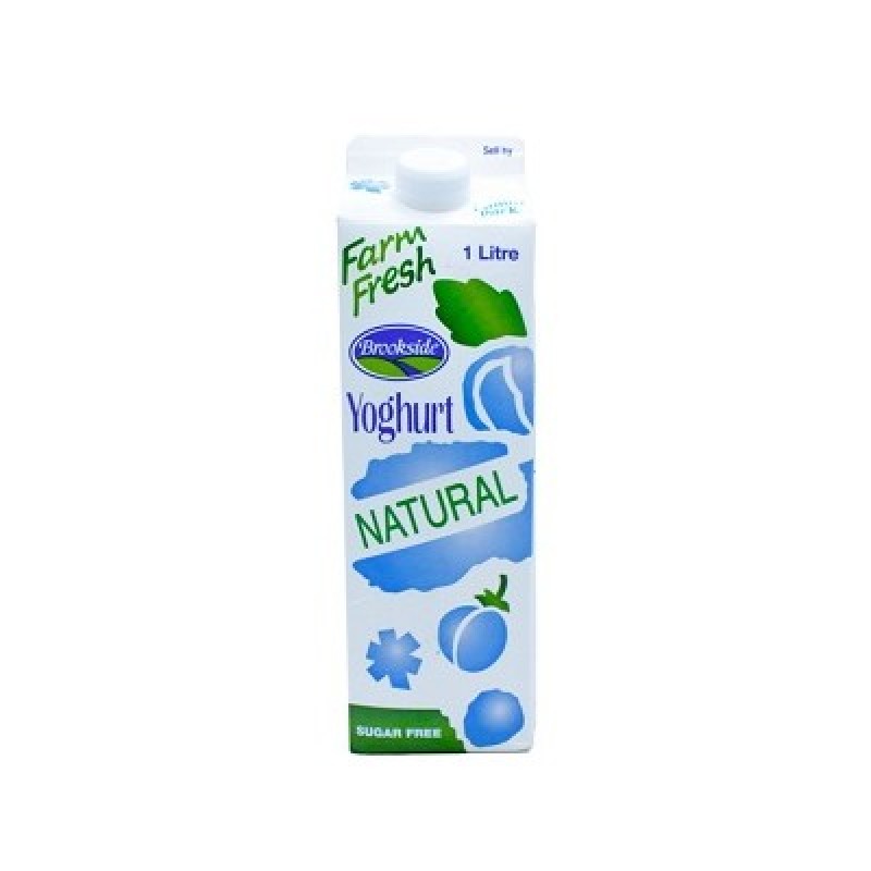 BROOKSIDE NATURAL YOGHURT 1 LITRE