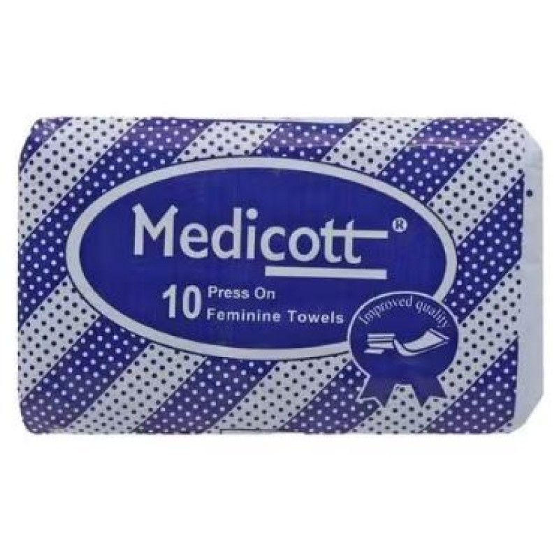 Medicott Press On Feminine Towels 10 Pieces