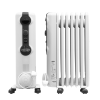 Delonghi TRRS0715 Oil Filled Radiator Heater, 7 Fins - White