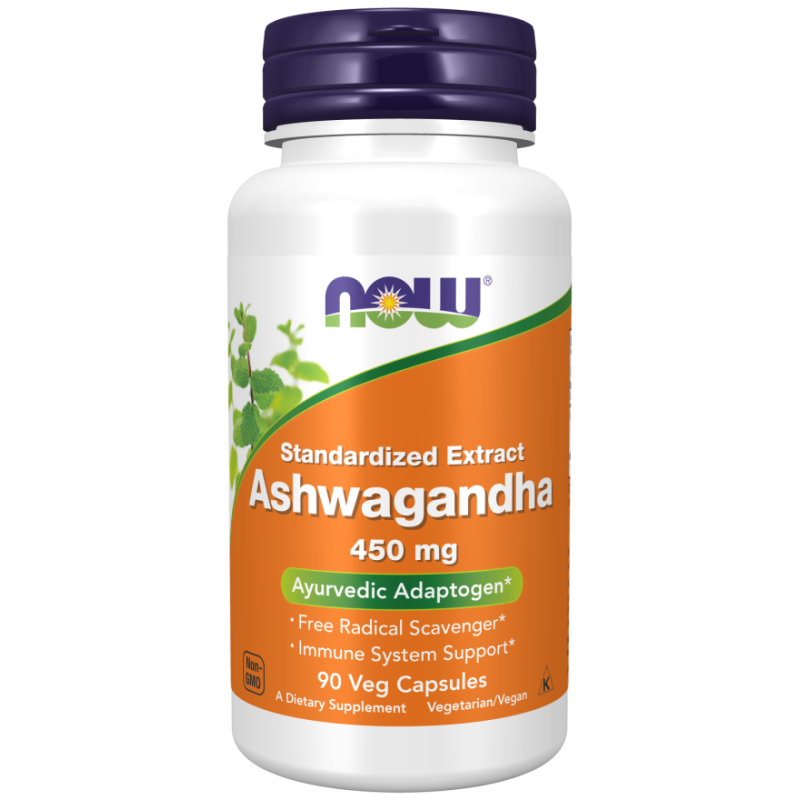 NOW Ashwagandha Extract 450mg Vcap 90's