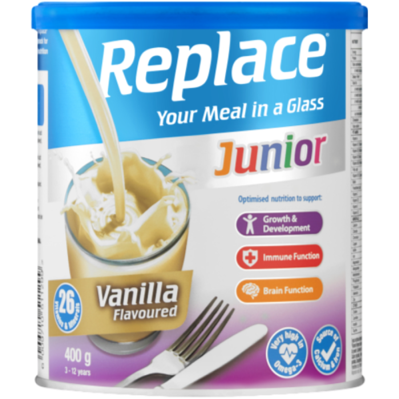 Replace junior vanilla 400gm