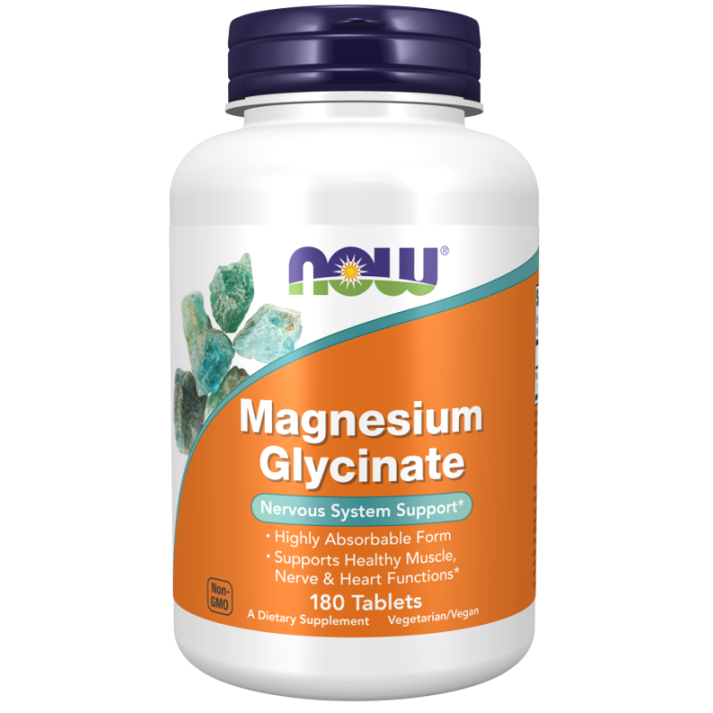 NOW magnesium glycinate 180s