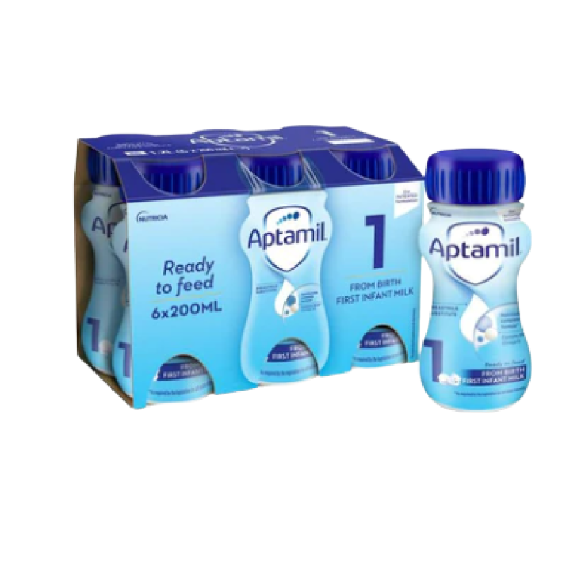 APTAMIL 1 FIRST INSTANT MILK READY TO FEED FROM BIRTH 6*200ML