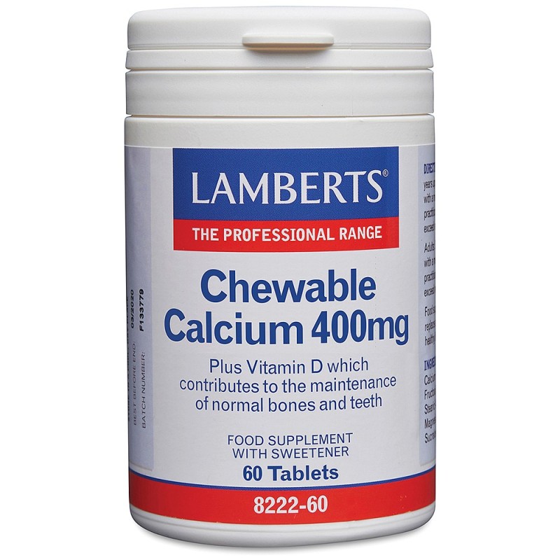 Lamberts Chewable Calcium 400mg 60s Lamberts Chewable Calcium 400mg 60s