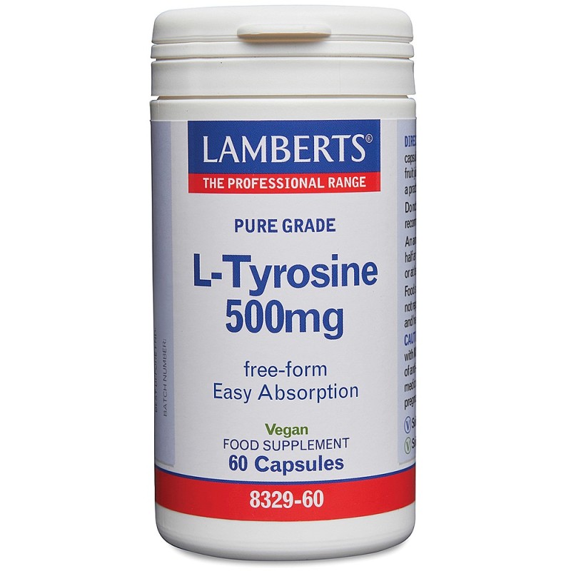 Lamberts L-Tyrosine 500mg 60s Lamberts L-Tyrosine 500mg 60s