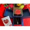 I Love You Necklace in 100 Languages heart necklace pendant gift hamper