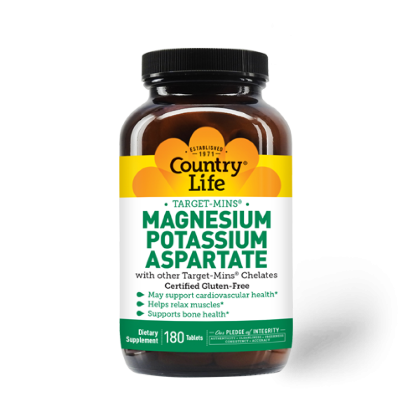 COUNTRY LIFE TARGET MAGNESIUM POTASSIUM ASPIRATE 90 TABS