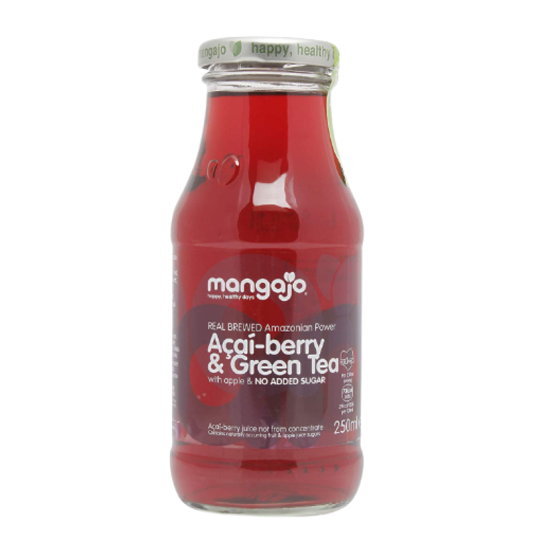 MANGAJO ACAI BERRY & GREEN TEA GLASS 250ML