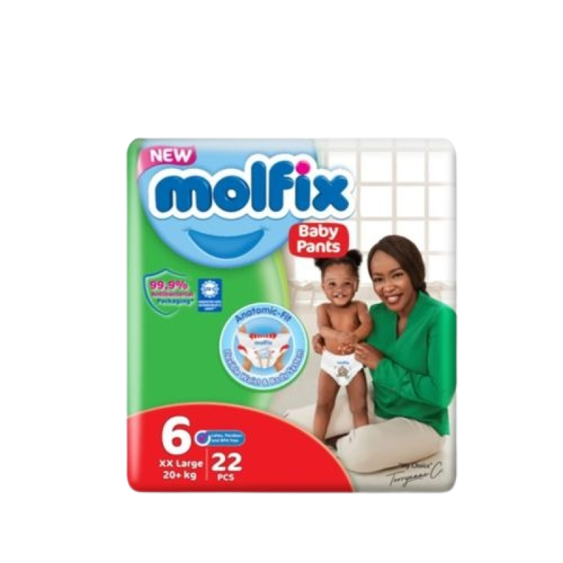 MOLFIX SIZE 6 BABY PANTS XX LARGE 20+Kgs 22pcs