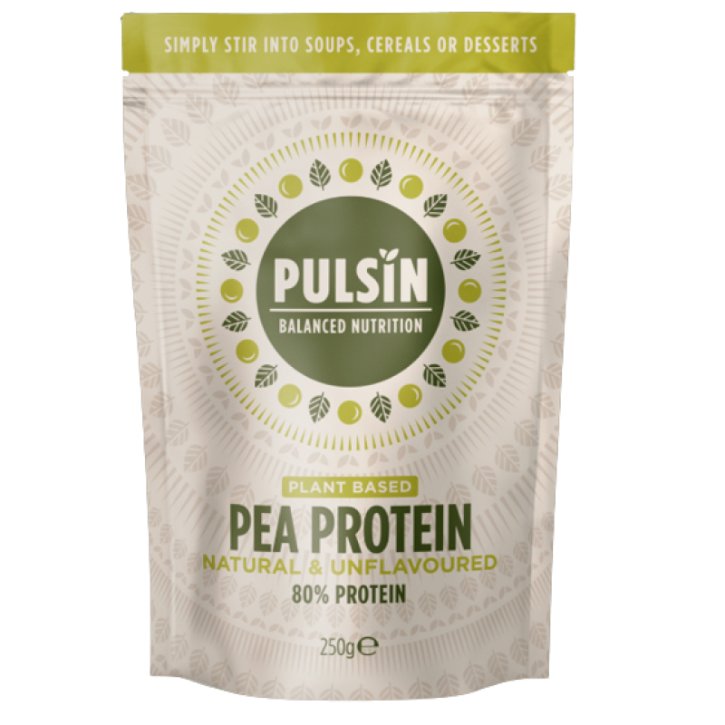 PULSIN PLANT BASED PEA PROTEIN NATURAL & UNFLAVOURED 250G