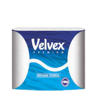 VELVEX KITCHEN TOWELS PREMIUM WHITE TWIN PACK 