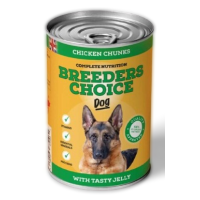 BREEDERS CHOICE DOG FOOD,CHICKEN CHUNKS WITH JELLY 400G