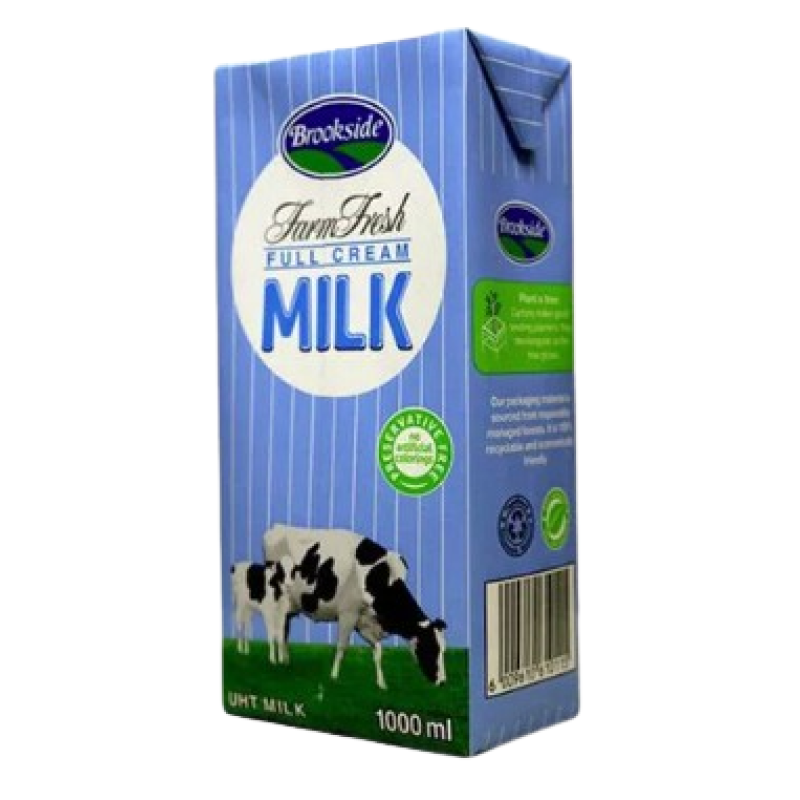 BROOKSIDE WHOLE MILK LONG LIFE 1LITRE