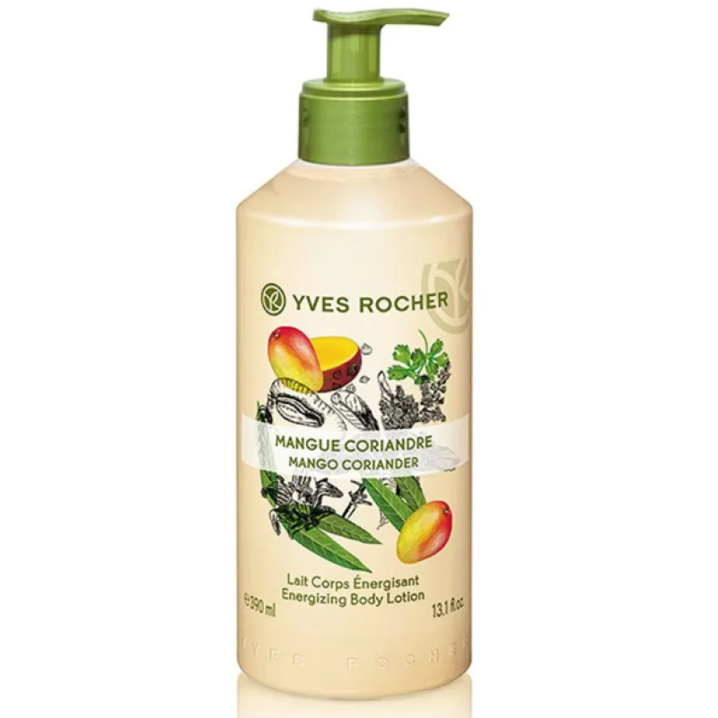 YVES ROCHER MANGO CORIANDER BODY LOTION 390ML