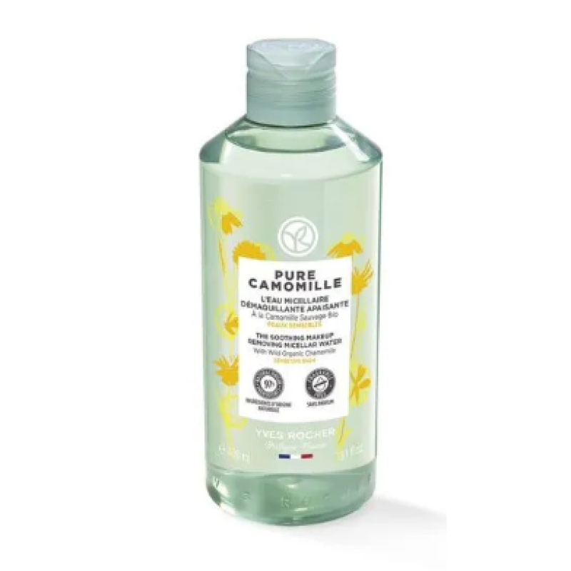 YVES ROCHER PURE CAMOMILLE SOOTHING MAKEUP REMOVING MICELLAR WATER 400ML