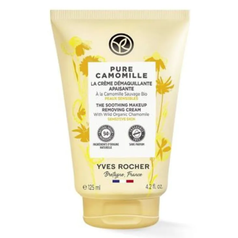 YVES ROCHER PURE CAMOMILLE SOOTHING MAKEUP REMOVING CREAM 125ML