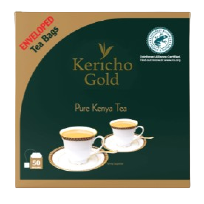 KERICHO GOLD ENVELOPE TEA BAGS 50's