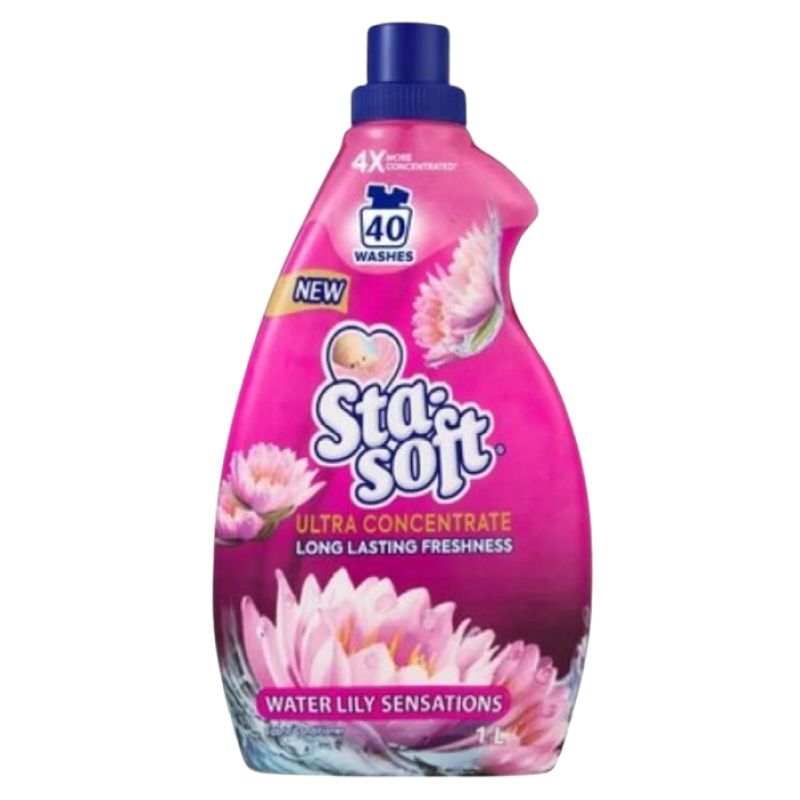 Sta Soft Ultra Concentrate Water Lily Fabric Conditioner 1l Sta Soft Ultra Concentrate Water Lily Fabric Conditioner 1l