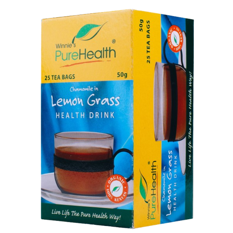 Winnies Pure Health Chamomile Tea In Lemon Grass 50g Winnies Pure Health Chamomile Tea In Lemon Grass 50g