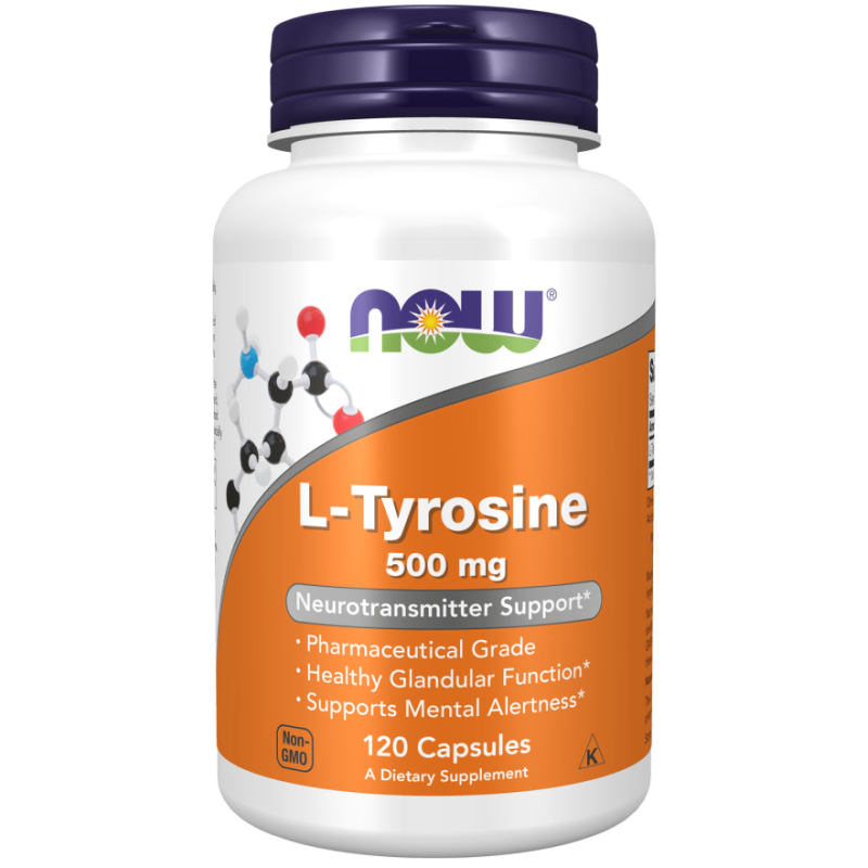 NOW L-TYROSINE 500MG 120 CAPSULES