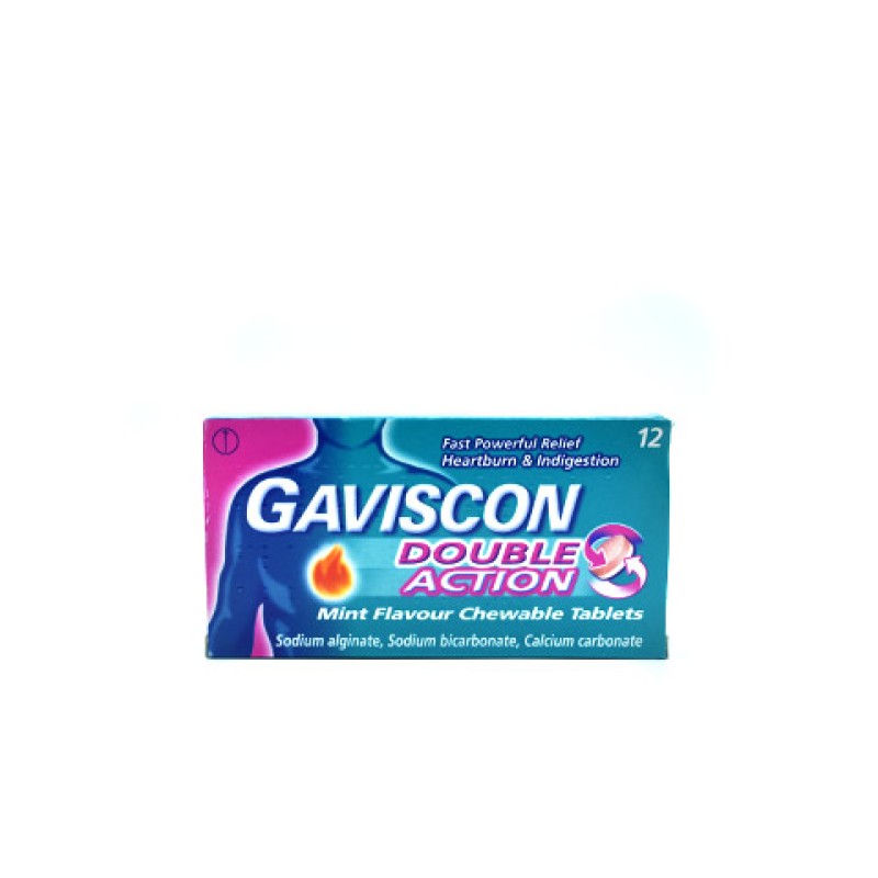 Gaviscon Double Action Mint flavour Tablets 12's