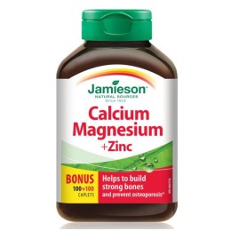 Jamieson Calcium Magnesium + Zinc Caplets 200S