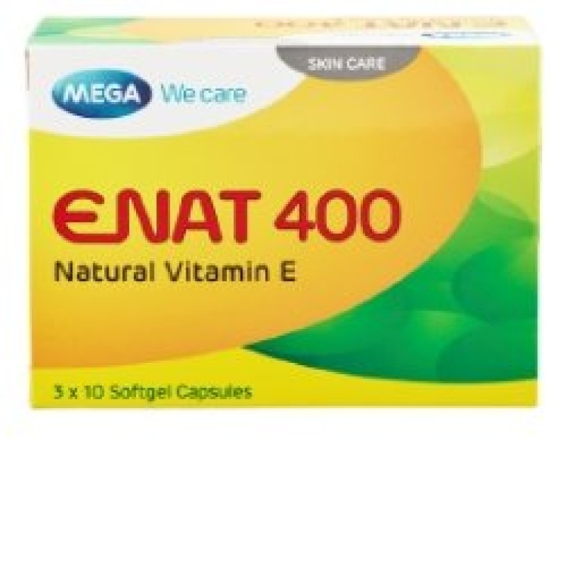 Mega Enat Vitamin E 400mg Capsules 30s