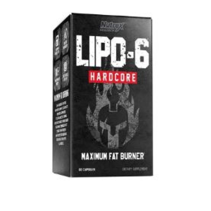 nutrex lipo 6 hardcore maximum strength fat burner 60's