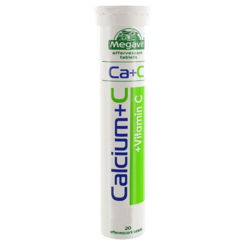 Megavit Calcium + C 20 Eff Tabs -  Emart