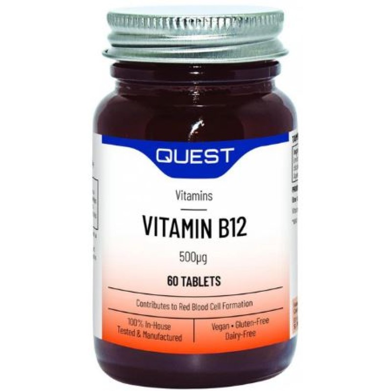 QUEST VITAMIN B12 VEGAN 500 UG 60'S