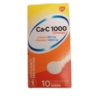 Ca-C 1000 Sandoz 10s Orange flavour