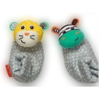 INFANTINO FOOT RATTLE ZEBRA/TIGER