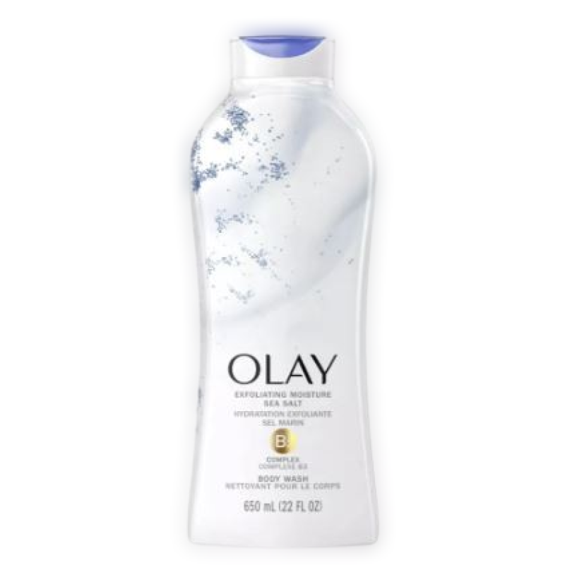 OLAY EXFOLIATING MOISTURE SEA SALTS BODY WASH 65OML