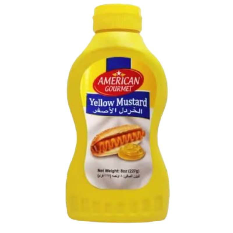 AMERICAN GOURMET YELLOW MUSTARD 227G