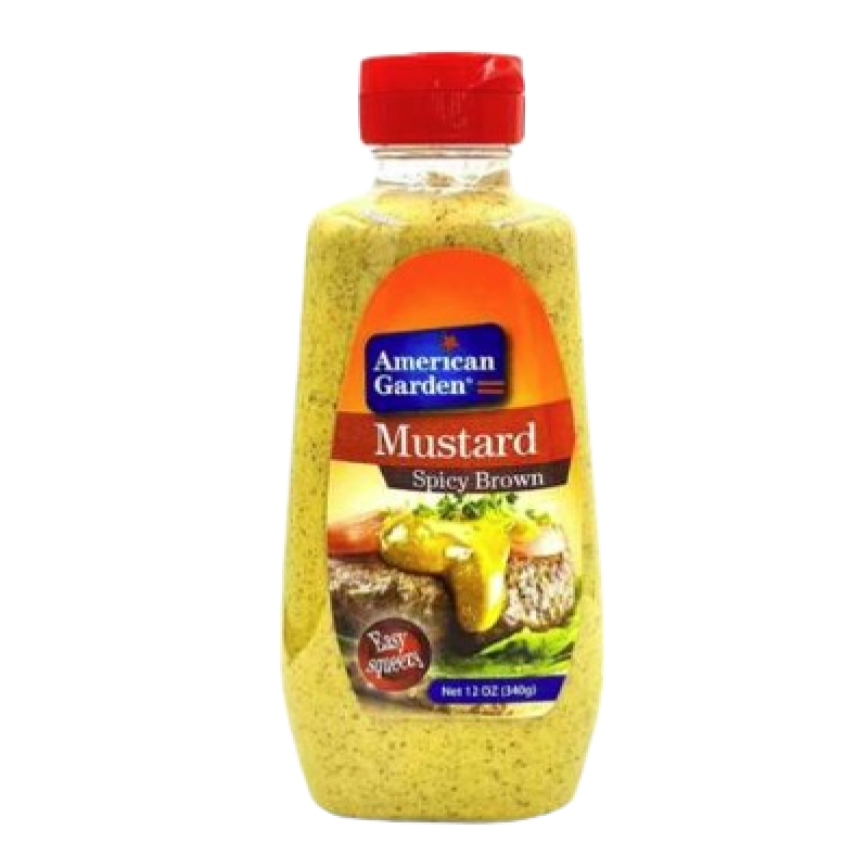 AMERICAN GARDEN 340G BROWN MUSTARD SPICY