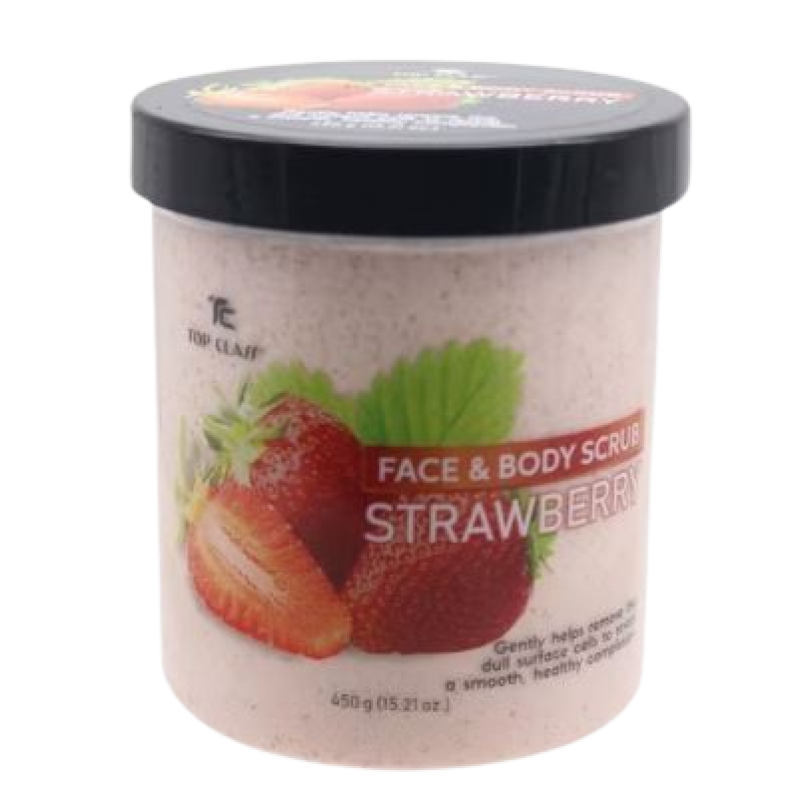 TOP CLASS 450G STRAWBERRY FACE AND BODY SCRUB