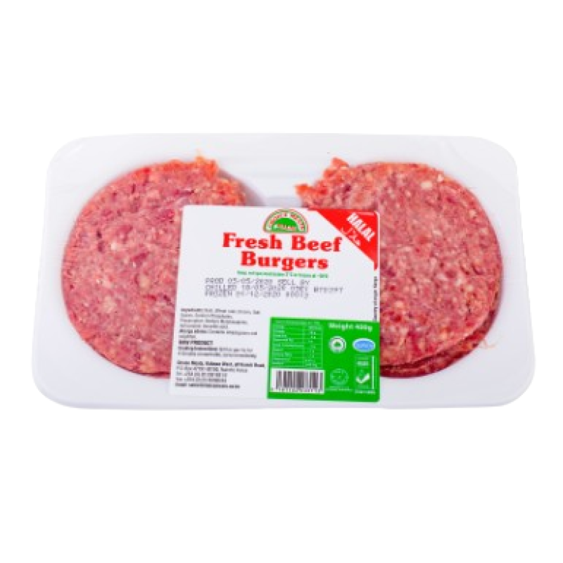 FARMER'S CHOICE FRESH BEEF BURGER 400G