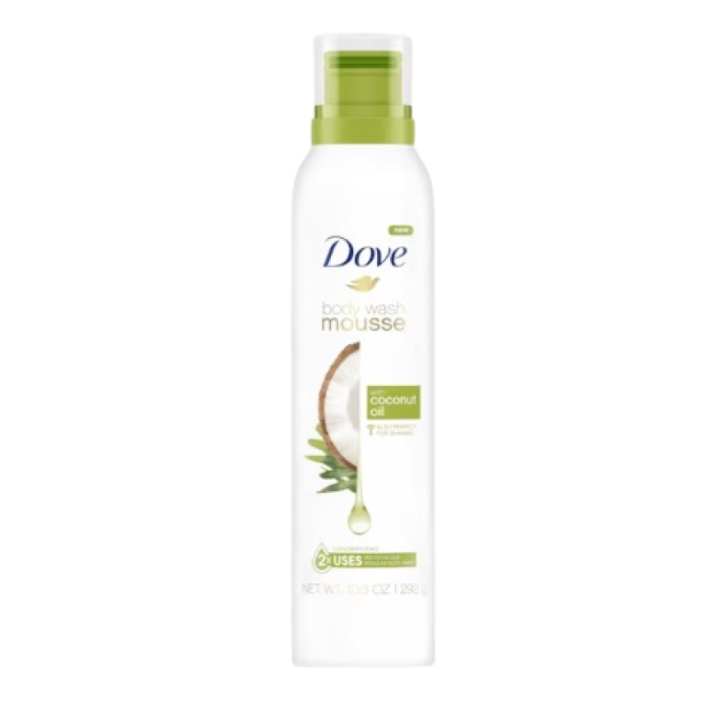 DOVE BODY WASH MOUSSE WITH COCONUT OIL 200ML