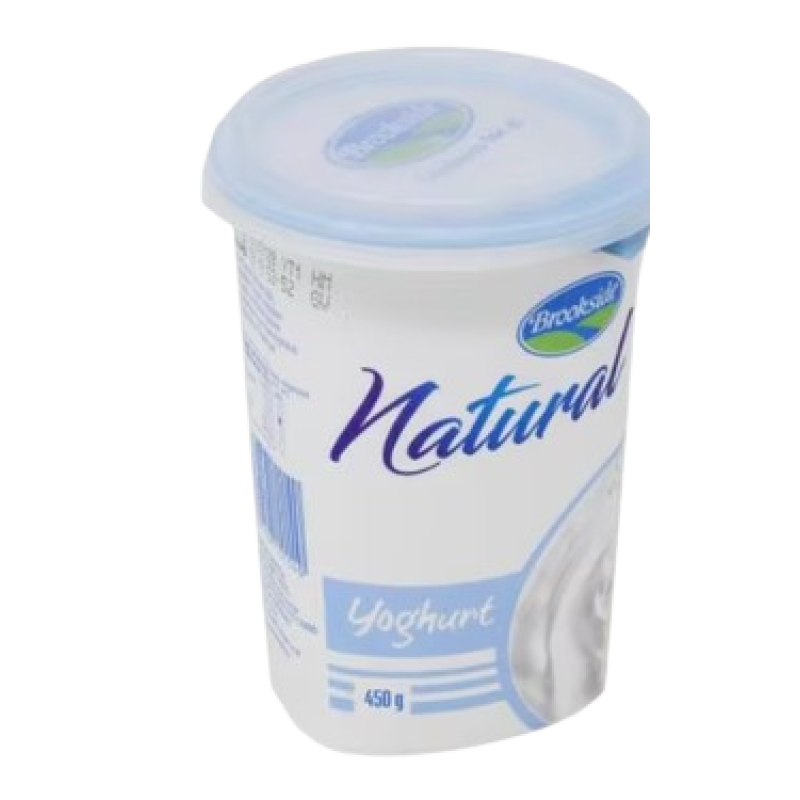 BROOKSIDE YOGHURT NATURAL 450ML